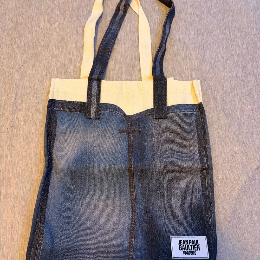 Jean Paul Gaultier Blue Denim Tote